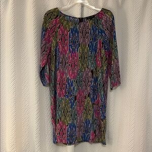 Glam Multicolor Abstract Dress